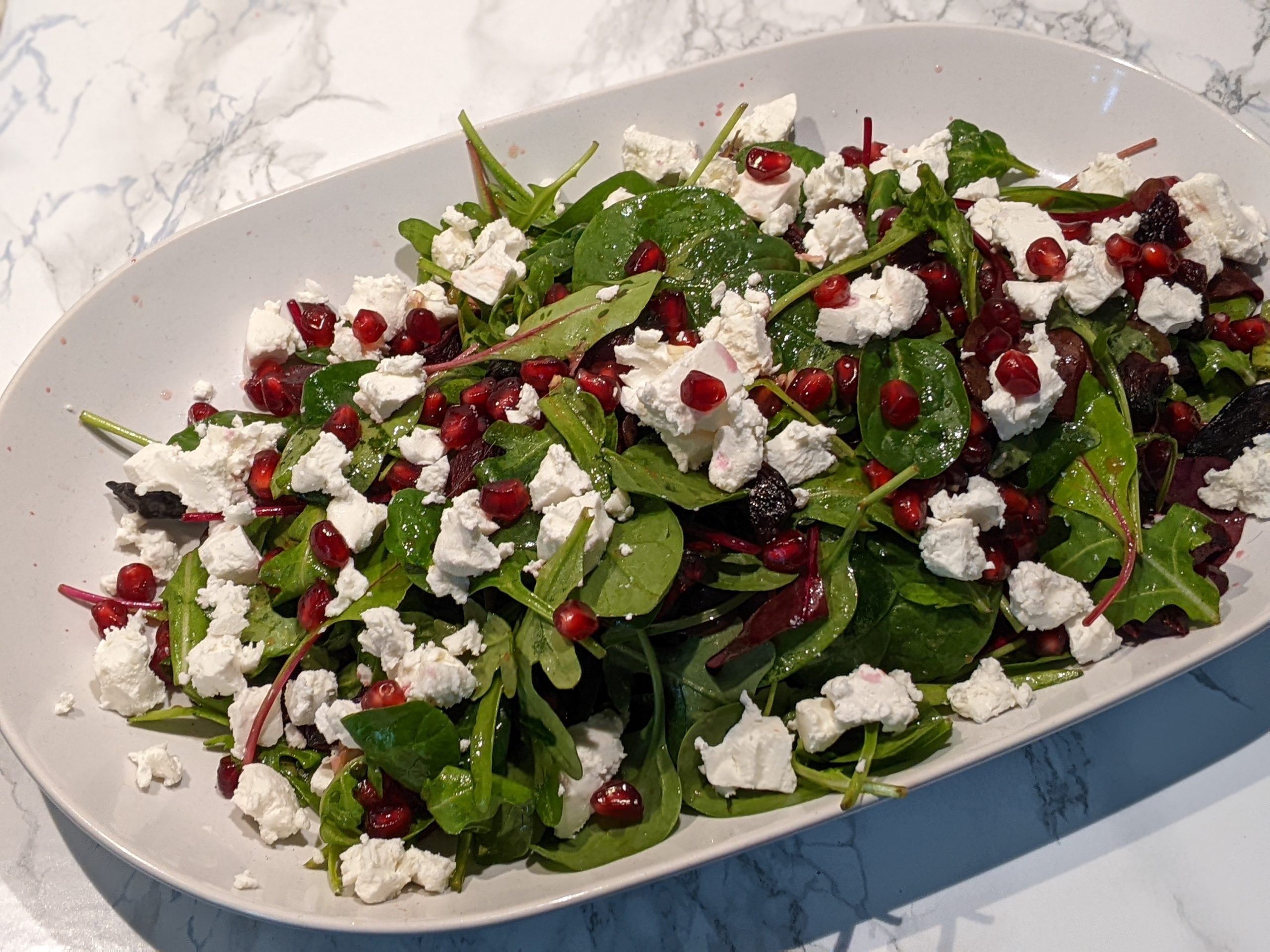 Goat Cheese and Beetroot Salad with Pomegranate