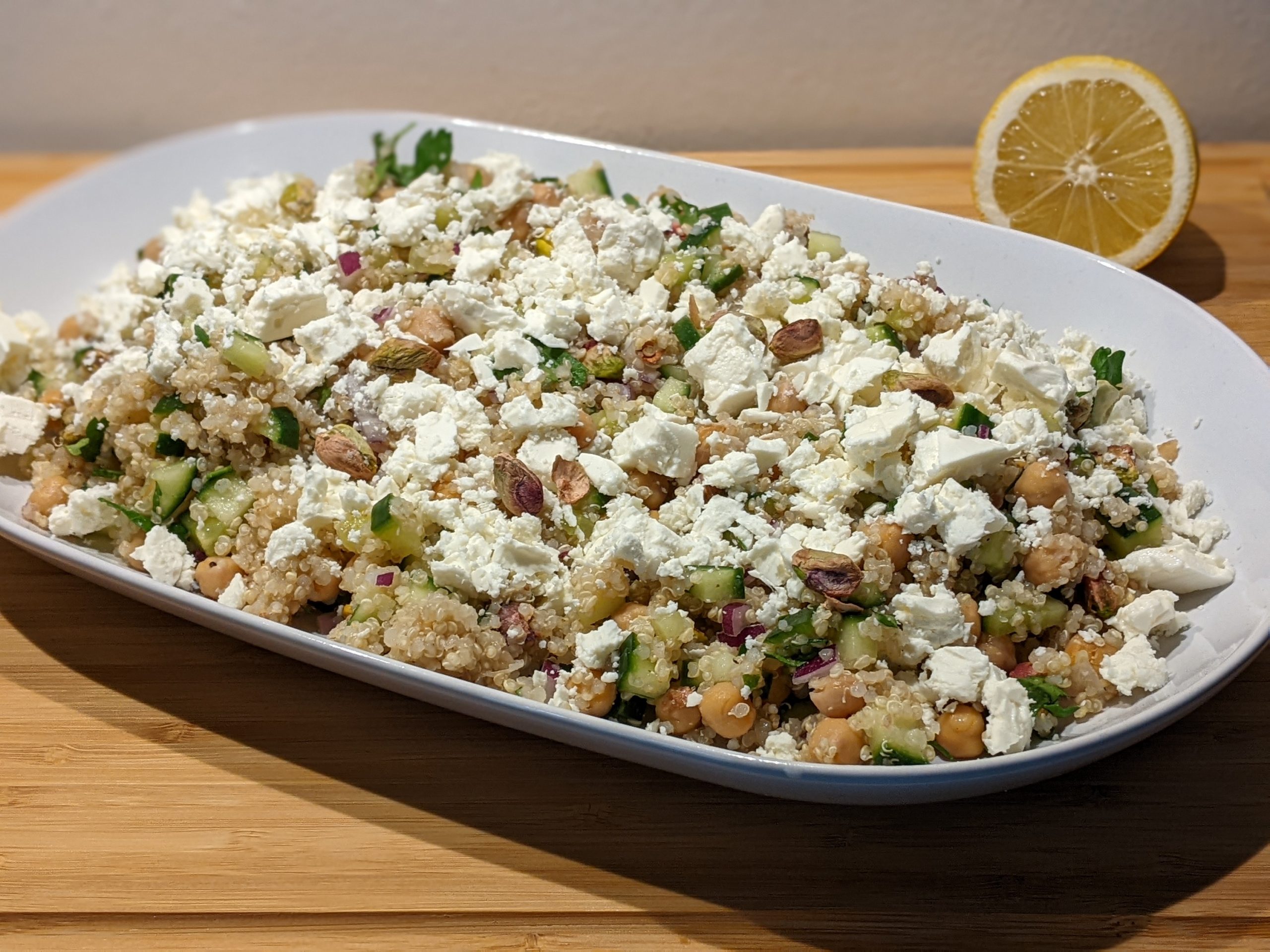 Quinoa Feta Salad with Pistachios