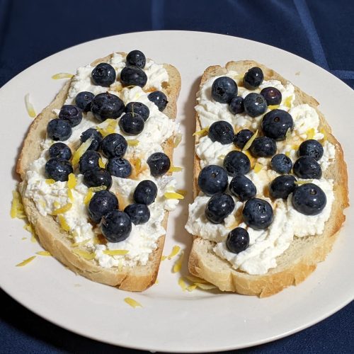 Blueberry Ricotta Toast