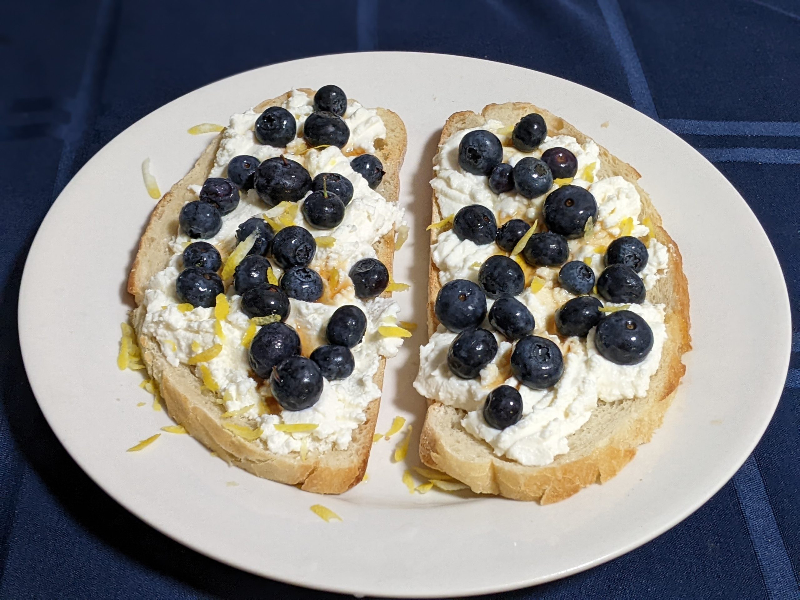 Blueberry Ricotta Toast