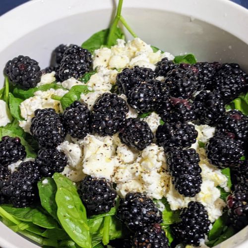 Blackberry Goat Cheese Salad