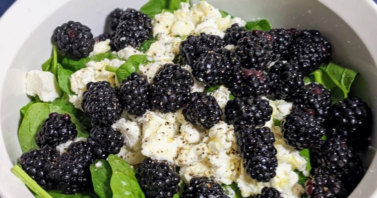 Blackberry Goat Cheese Salad