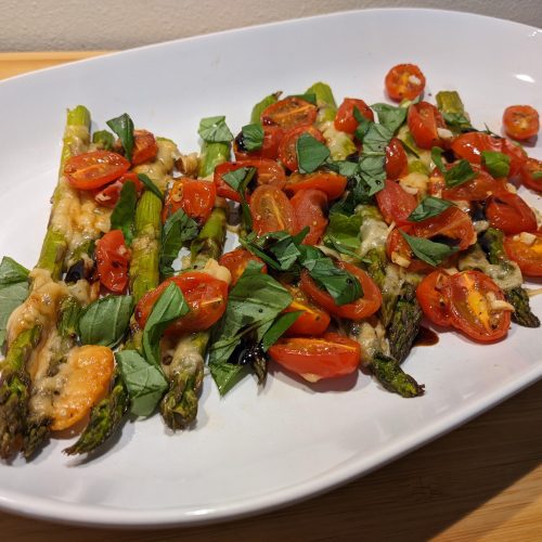 Roasted Asparagus and Tomatoes