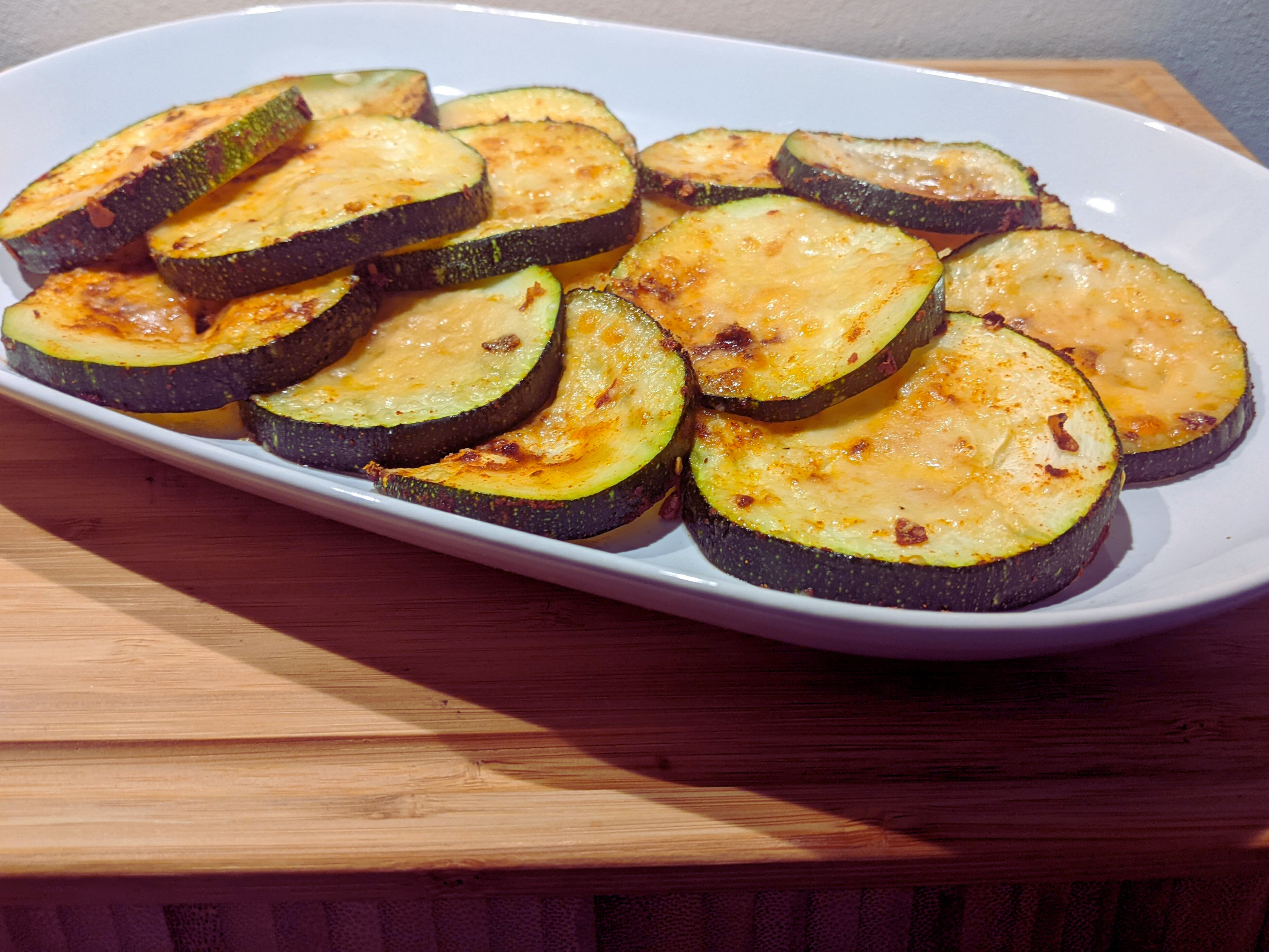 Roasted Parmesan Zucchini