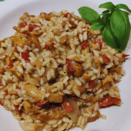 Mushroom and Chorizo Risotto