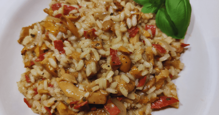 Mushroom and Chorizo Risotto